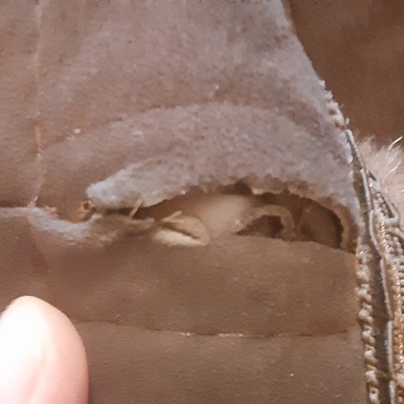 Classic Vintage Brown Genuine Sheepskin Shearling Long Coat Women's Size Small. - Picture 11 of 13